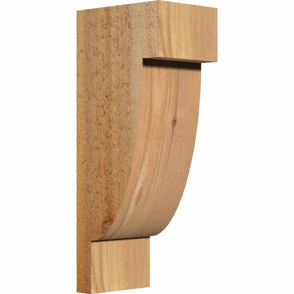Ekena Millwork Alpine Rough Sawn Corbel, Western Red Cedar, 6"W x 8"D x 20"H COR06X08X20ALP00RWR - main